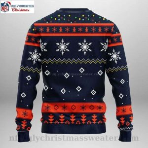 Chicago Bears Xmas Sweater Funny Grinch Festive Design With Logo Print 2