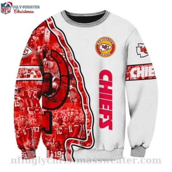 Kansas City Chiefs Ugly Christmas Sweater – Team Moment Edition