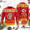 Kansas City Chiefs Ugly Christmas Sweater With Festive Logo Hats