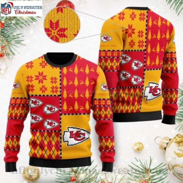 Kc Chiefs Fans Winter Wonderland – Snowflake And Christmas Tree Ugly Sweater
