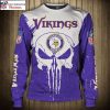 Minnesota Vikings Ugly Christmas Sweater – Purple White Logo Print For Him