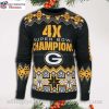 NCAA Wisconsin Badgers And NFL Green Bay Packers Ugly Christmas Sweater