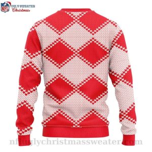 NFL Kansas City Chiefs Ugly Christmas Sweater Pub Dog Design 2