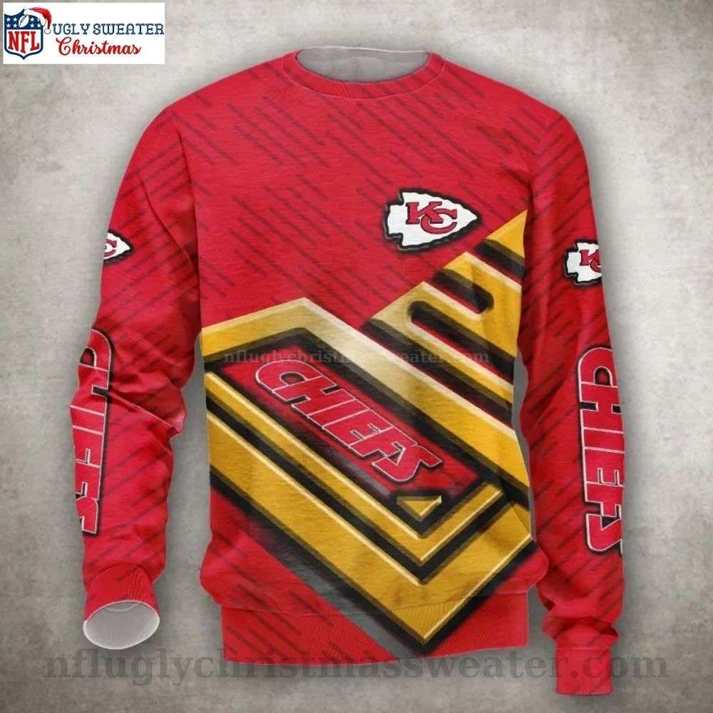 NFL Kc Chiefs Logo Pattern Xmas Sweater - Unique Gift For Fans
