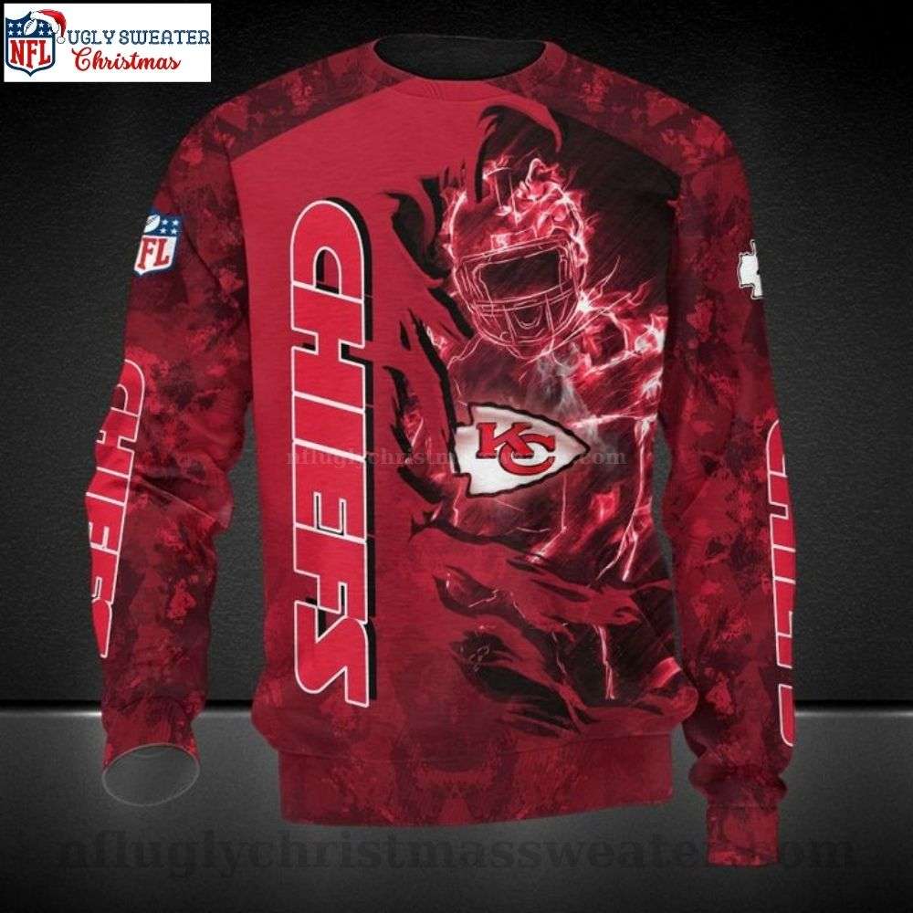 NFL Red Camo Kansas City Chiefs Ugly Christmas Sweater