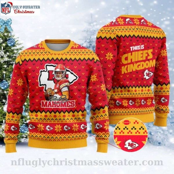 Patrick Mahomes This Is Chiefs Kingdom Kc Chiefs Ugly Christmas Sweater