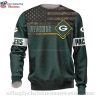 Show Your Team Spirit With Team Mascot Graphics On Packers Ugly Sweater