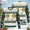 Star Wars Character Print On Green Bay Packers Ugly Sweater