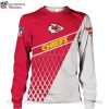 Trendy Ugly Christmas Sweater With Kansas City Chiefs Logo And Disney Characters