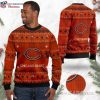 Sweet and Spicy – Chicago Bears Ugly Xmas Sweater With Gingerbread Design