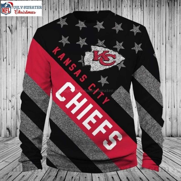 Unique KC Chiefs Gifts For Him – Logo Ugly Christmas Sweater