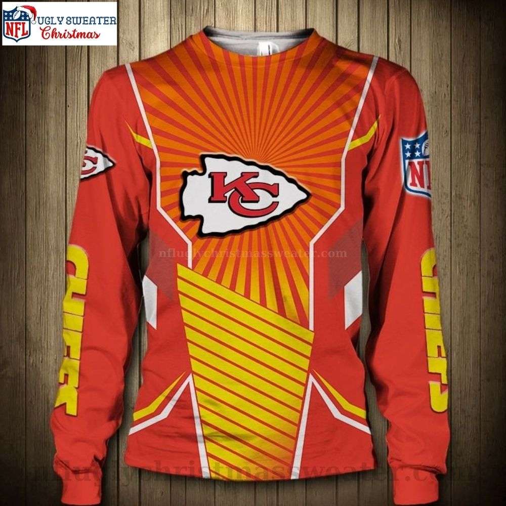 Unique Kc Chiefs Gifts - Stylish Logo Print Ugly Christmas Sweater