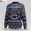 Winter Wonderland – Chicago Bears Logo Print Christmas Sweater With Snowflakes
