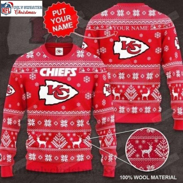 Winter Wonderland – NFL Kansas City Chiefs Snowflake Sweater